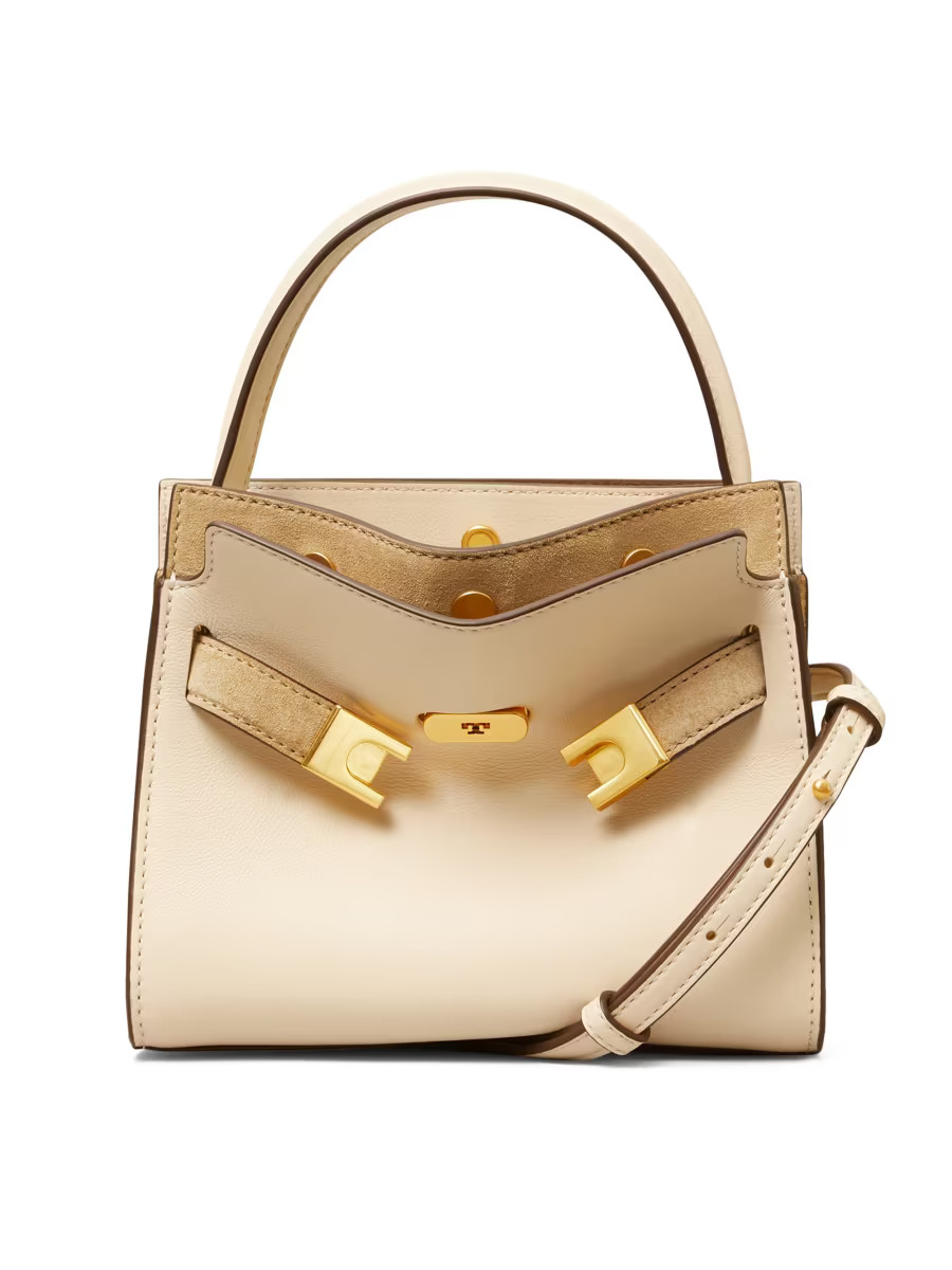 Tory Burch Petite Lee Radziwill Leather Satchel | Saks Fifth Avenue