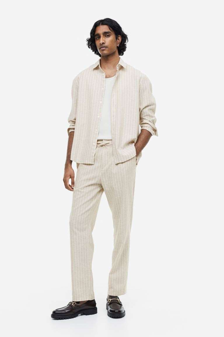 Regular Fit Linen-blend Pants | H&M (US + CA)