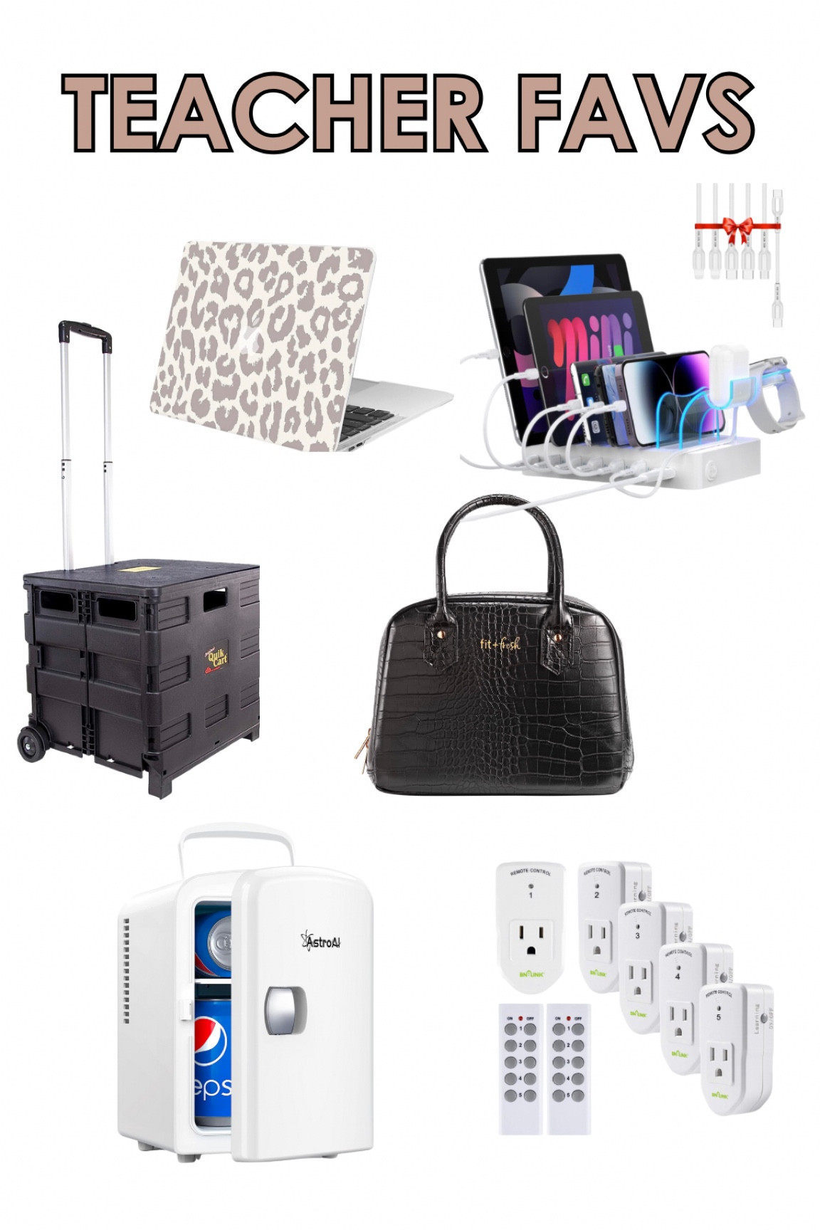 Teacher favorites!!
Laptop case, phone charging station, rolling cart, lunch tote bag, baby mini fridge, & remote control outlets!

| middle school teacher | classroom | amazon finds