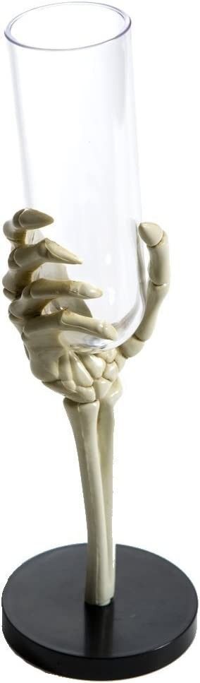 Skeleton Hand Flute Glasses (set of 12) Halloween Party Decorations | Amazon (US)
