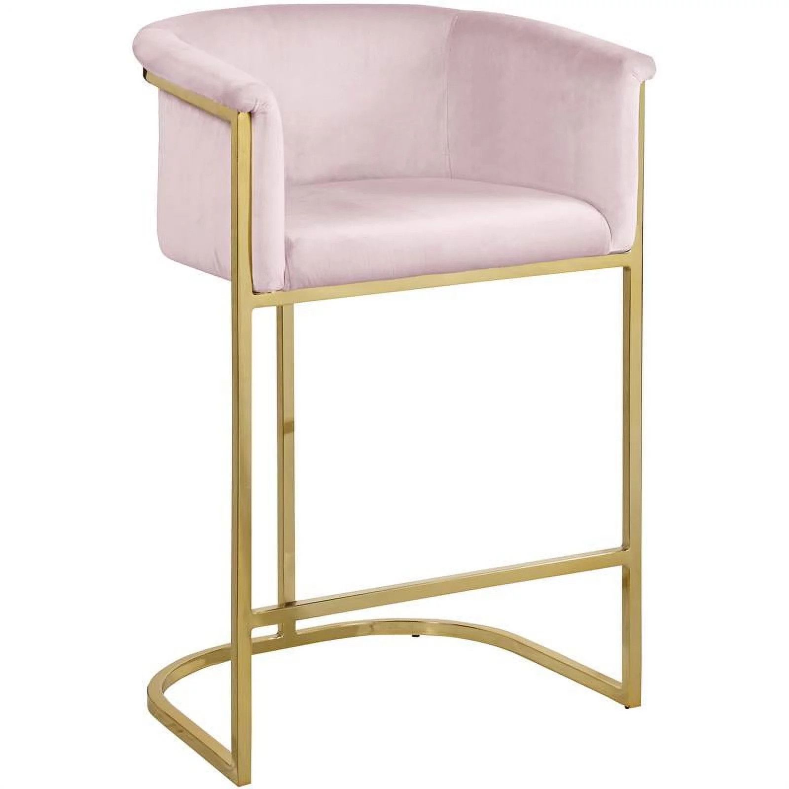 Meridian Furniture 27"H Velvet Counter Stool in Pink Walmart Finds Walmart Deals Walmart Sales | Walmart (US)