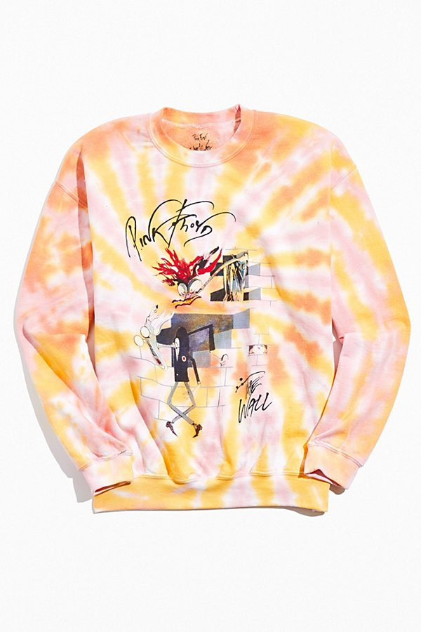 Pink Floyd The Wall Tie-Dye Crew Neck Sweatshirt | Urban Outfitters (US and RoW)
