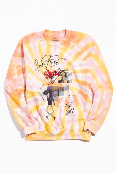 Pink Floyd The Wall Tie-Dye Crew Neck Sweatshirt | Urban Outfitters (US and RoW)