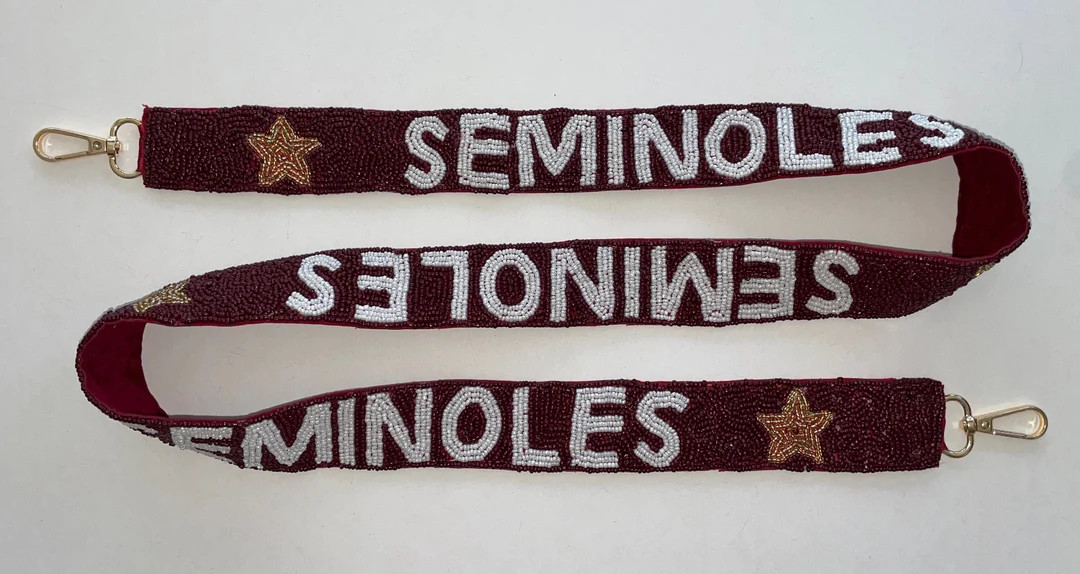 FSU Beaded Purse Straps Florida State Football Tailgate Go - Etsy | Etsy (US)