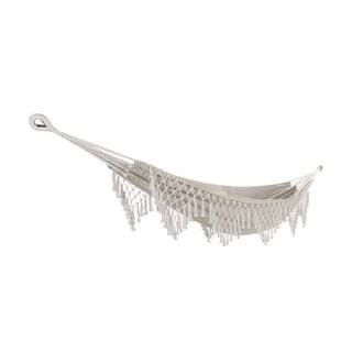 BLISS HAMMOCKS 9.3 ft. Portable Cotton Hammock Bed, Hammock in a Bag with Fringe BH-400FR - The H... | The Home Depot
