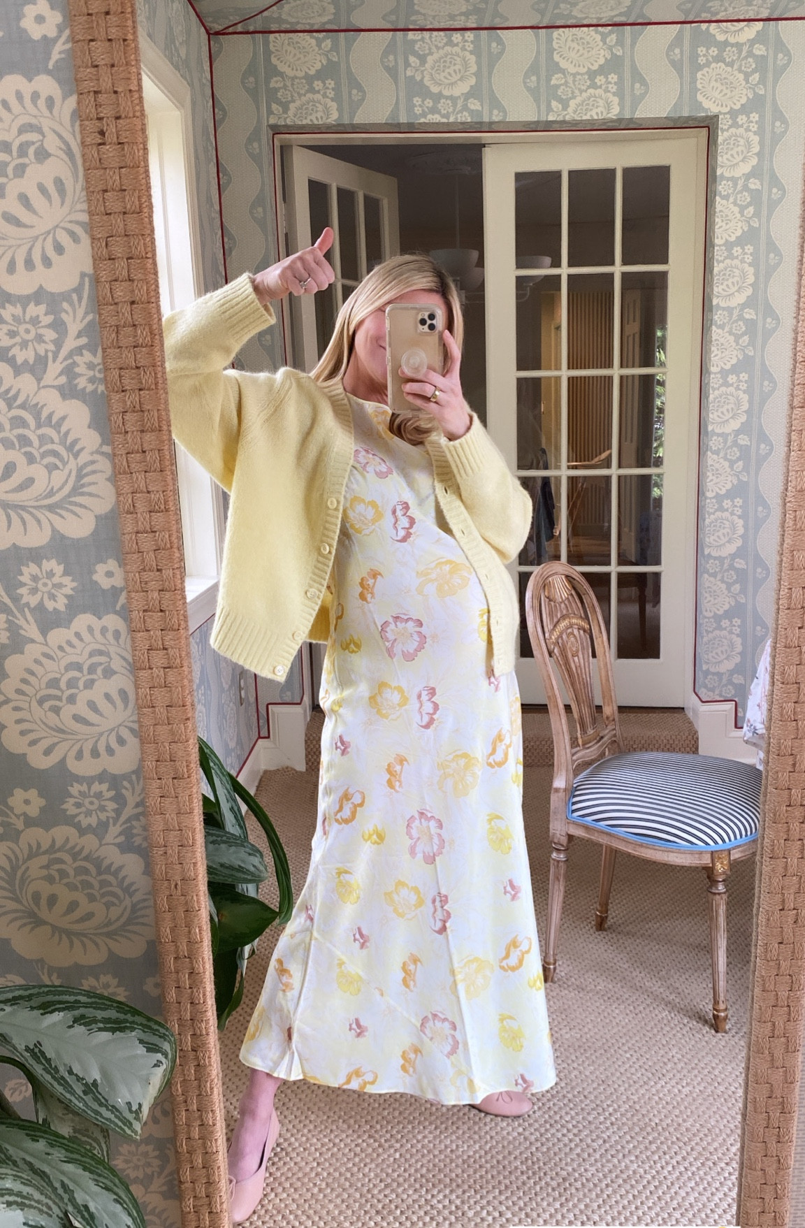 mellow yellow + bump-friendly 💛 will be great for postpartum, too! #thirdtrimester 

#LTKSeasonal #LTKstyletip #LTKbump