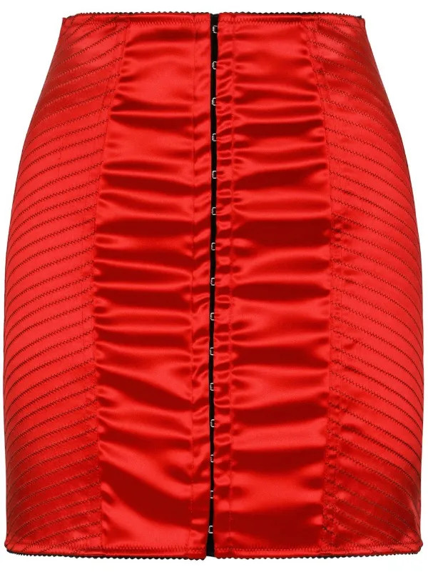 Dolce & Gabbana Ruched Satin Miniskirt - Farfetch | Farfetch Global