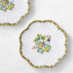 Famille Rose Scalloped Appetizer Plates, Set of 4 | Williams-Sonoma