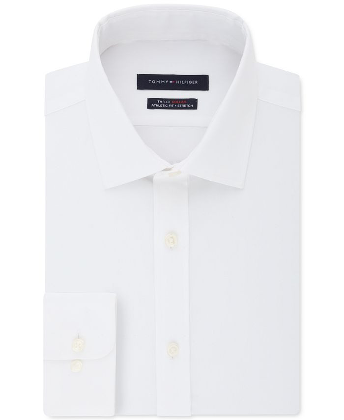 Tommy Hilfiger Men's Flex Collar with Cooling Fabric Athletic Fit Non-Iron Performance Stretch Dr... | Macys (US)
