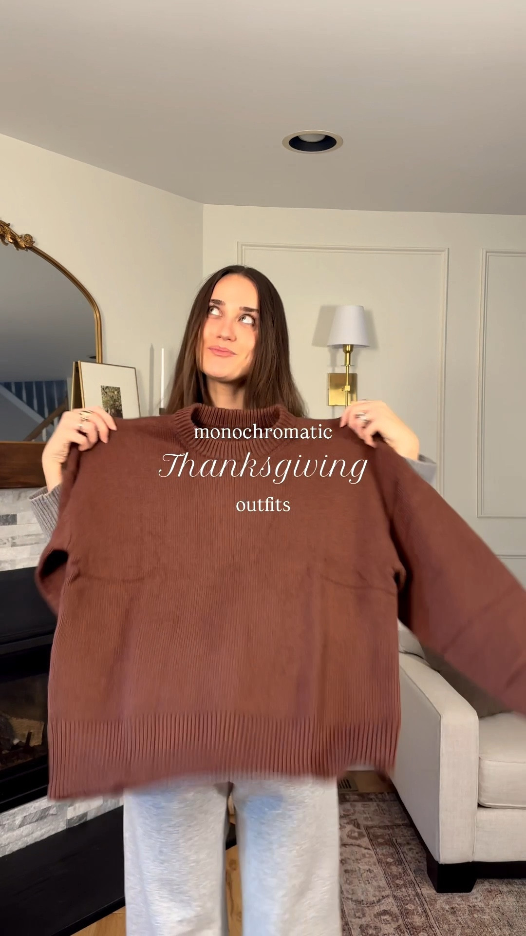 I’m 5’9” wearing a small in the sweater and a medium in the brown lounge pants! 

#LTKHoliday #LTKootd #LTKTall