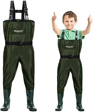 Magreel Kids Chest Waders Waterproof Nylon/PVC Youth Waders with Boots Fishing & Hunting Waders f... | Amazon (US)