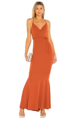 Michael Costello x REVOLVE Genevieve Maxi Dress in Burnt Sienna from Revolve.com | Revolve Clothing (Global)