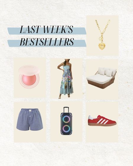 Last week’s bestsellers ✨

Amazon find, Walmart, gold necklace, red adidas, adidas gazelle, adidas restock, gingham boxers, rare beauty blush, viral blush, outdoor daybed, vacation dress, summer dress, resort wear, outdoor speaker, Andrew home, Christine Andrew 

#LTKHome #LTKFindsUnder100 #LTKFindsUnder50