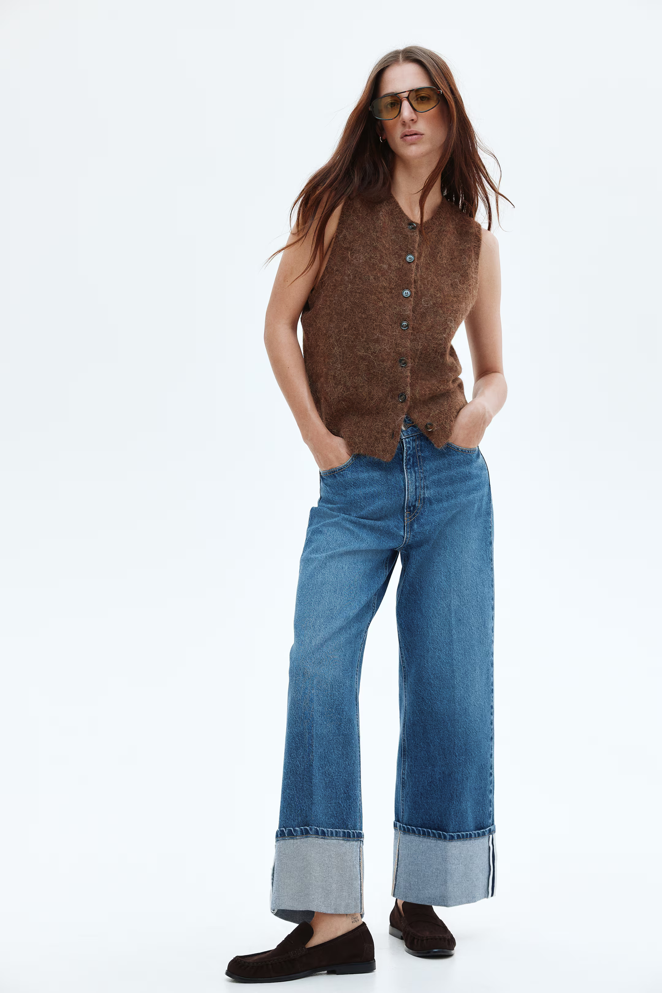 Wide High Ankle Jeans | H&M (FR, IT, ES, PT, BE)