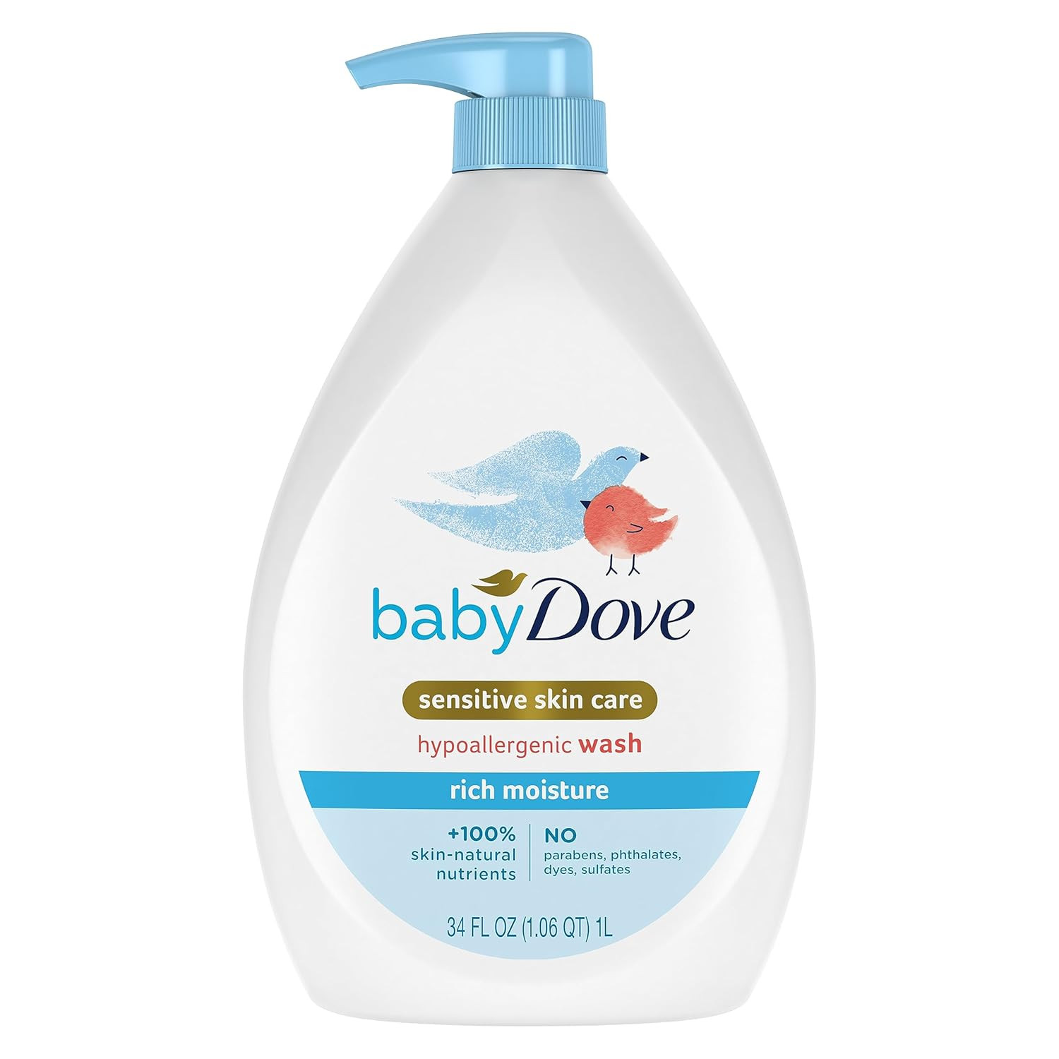 Baby Dove Sensitive Skin Care Baby Wash Rich Moisture For Baby Bath Time Tear-Free and Hypoallerg... | Amazon (US)