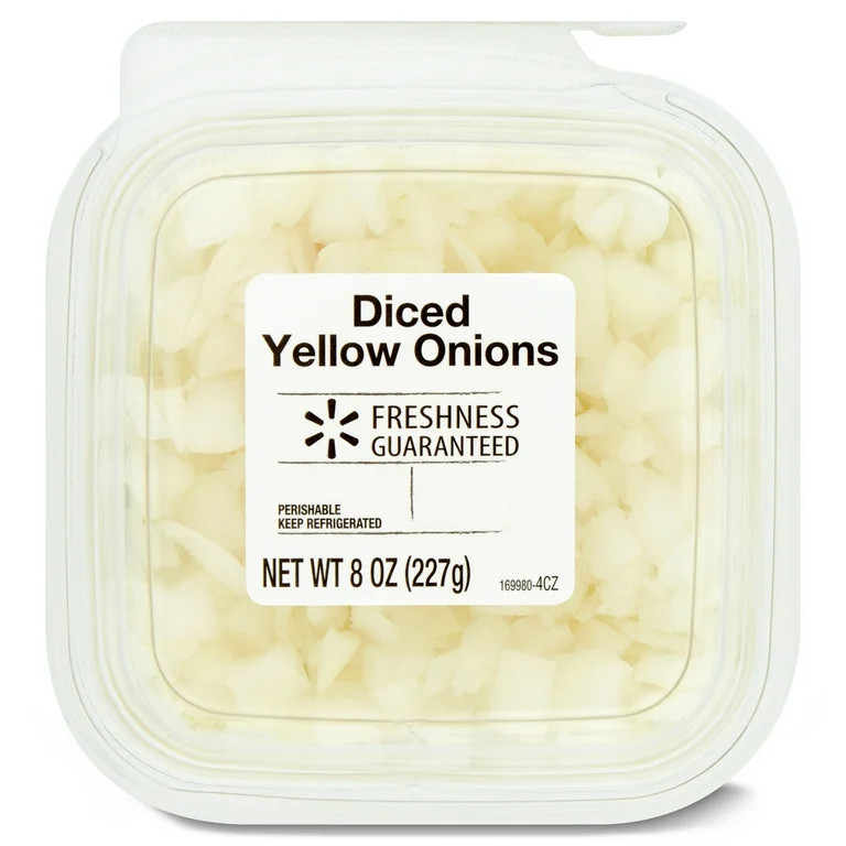 Freshness Guaranteed Diced Fresh Yellow Onions, 8 oz | Walmart (US)