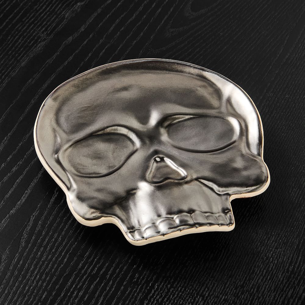 Halloween Ceramic Skull Plates | West Elm (US)