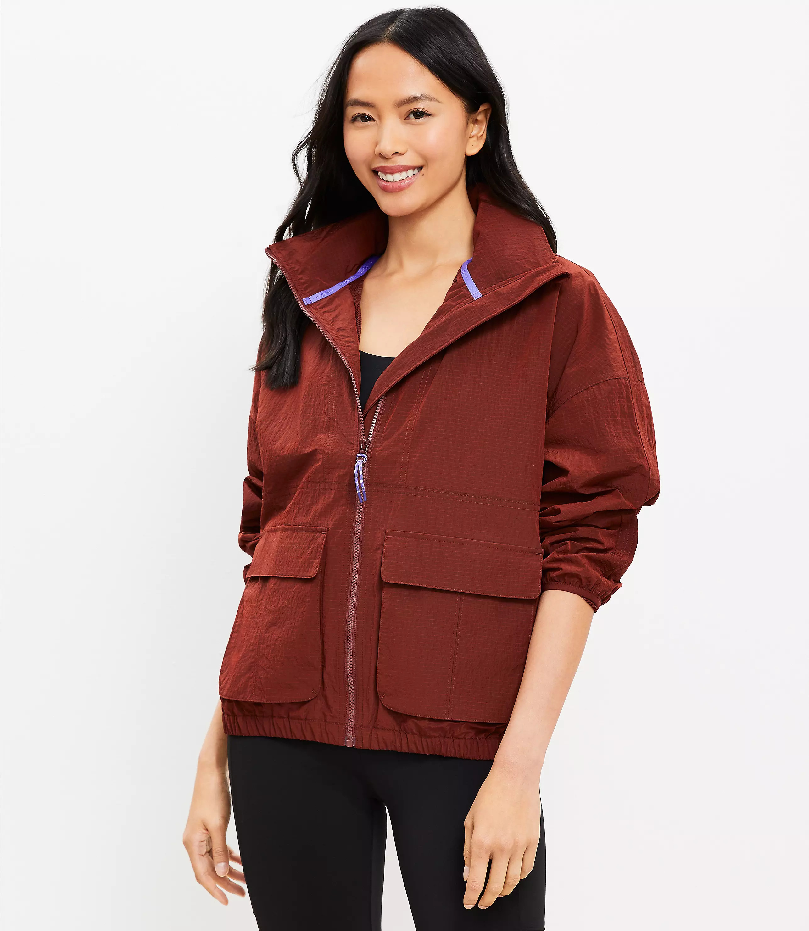 Lou & Grey Ripstop Hooded Jacket | LOFT