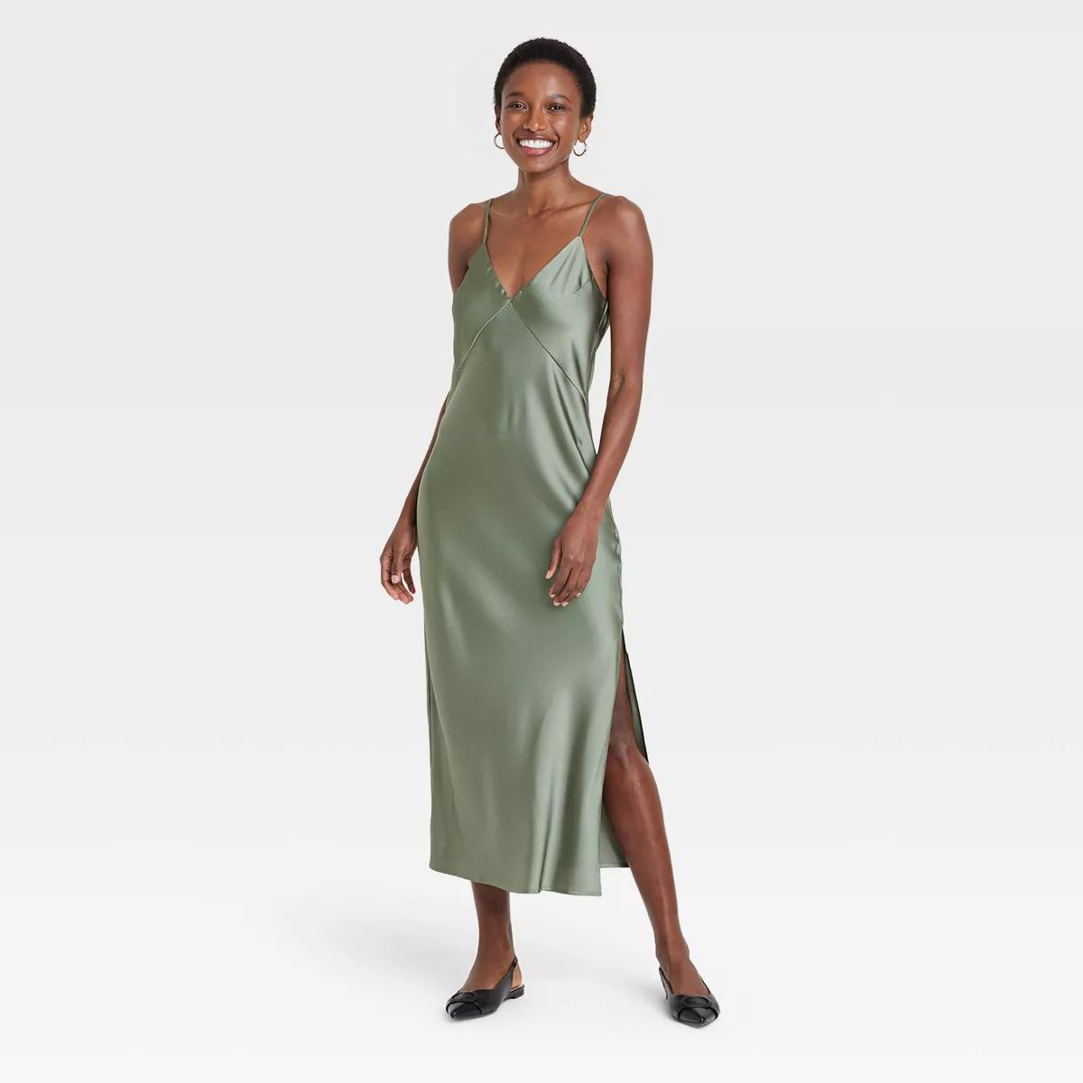 Women's Midi Slip Dress - A New Day™ | Target