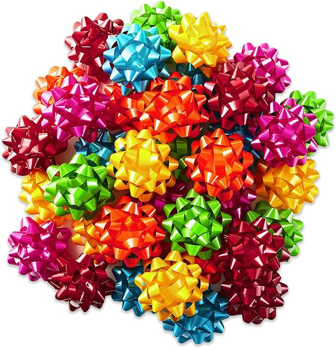 Hallmark Bright Gift Bow Assortment (36 Bows) Red, Pink, Orange, Green, Teal, Yellow for Birthday... | Amazon (US)