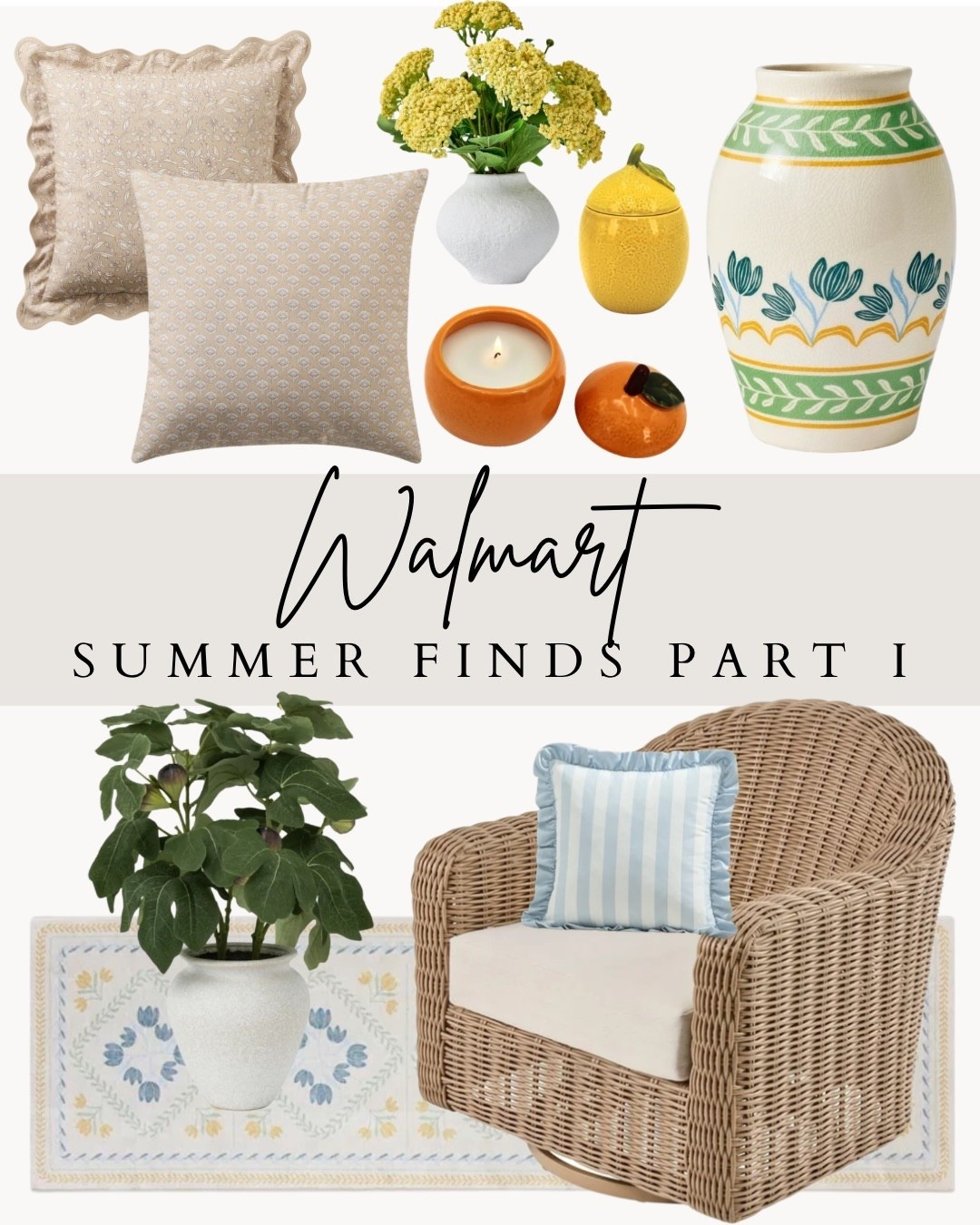 Walmart Summer Finds That Feel Way More Expensive

These pieces instantly brighten up a space… light textures, soft blues, and those citrus details just hit 🍋✨ feels like summer without trying too hard


#LTKvlog #LTKSeasonal #LTKHome