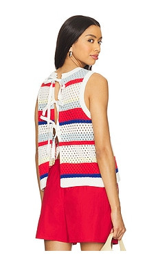 SUNDR Tie Back Stripe Tank Sweater
                    
                    SUNDRY | Revolve Clothing (Global)