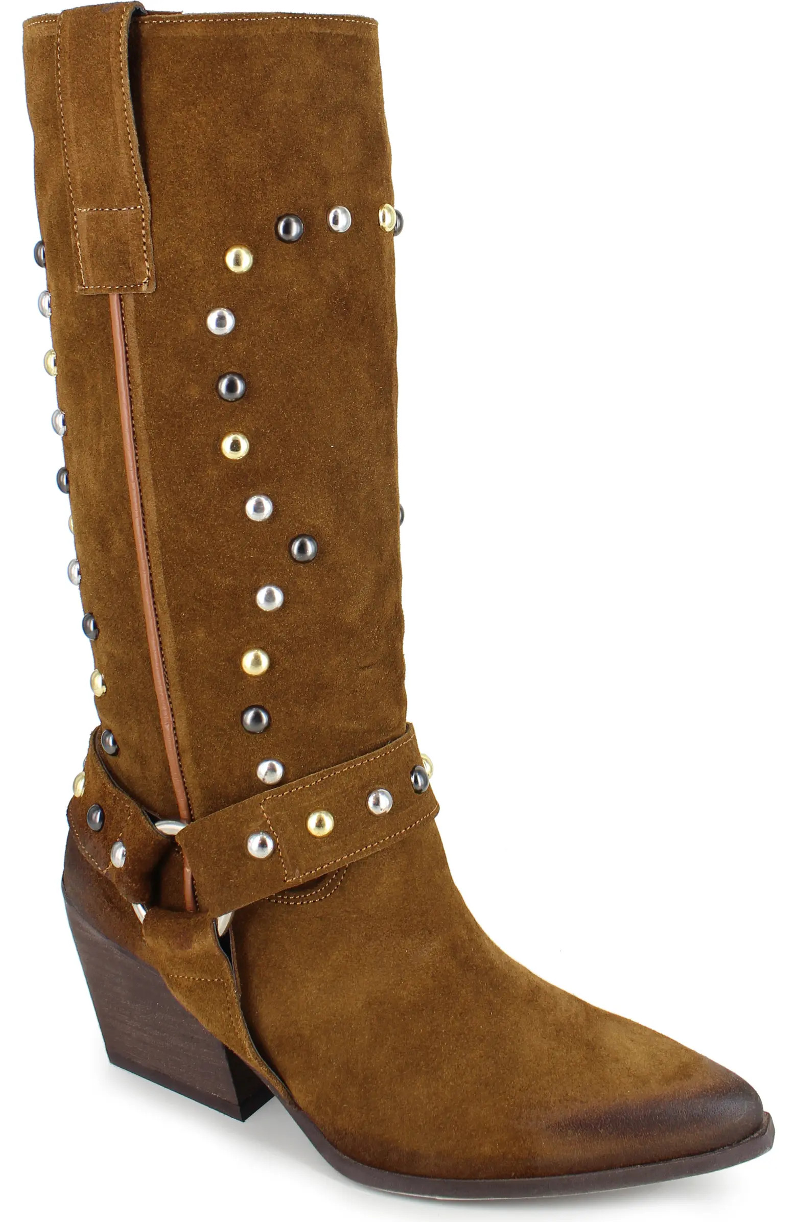 Giana Studded Western Boot (Women) | Nordstrom