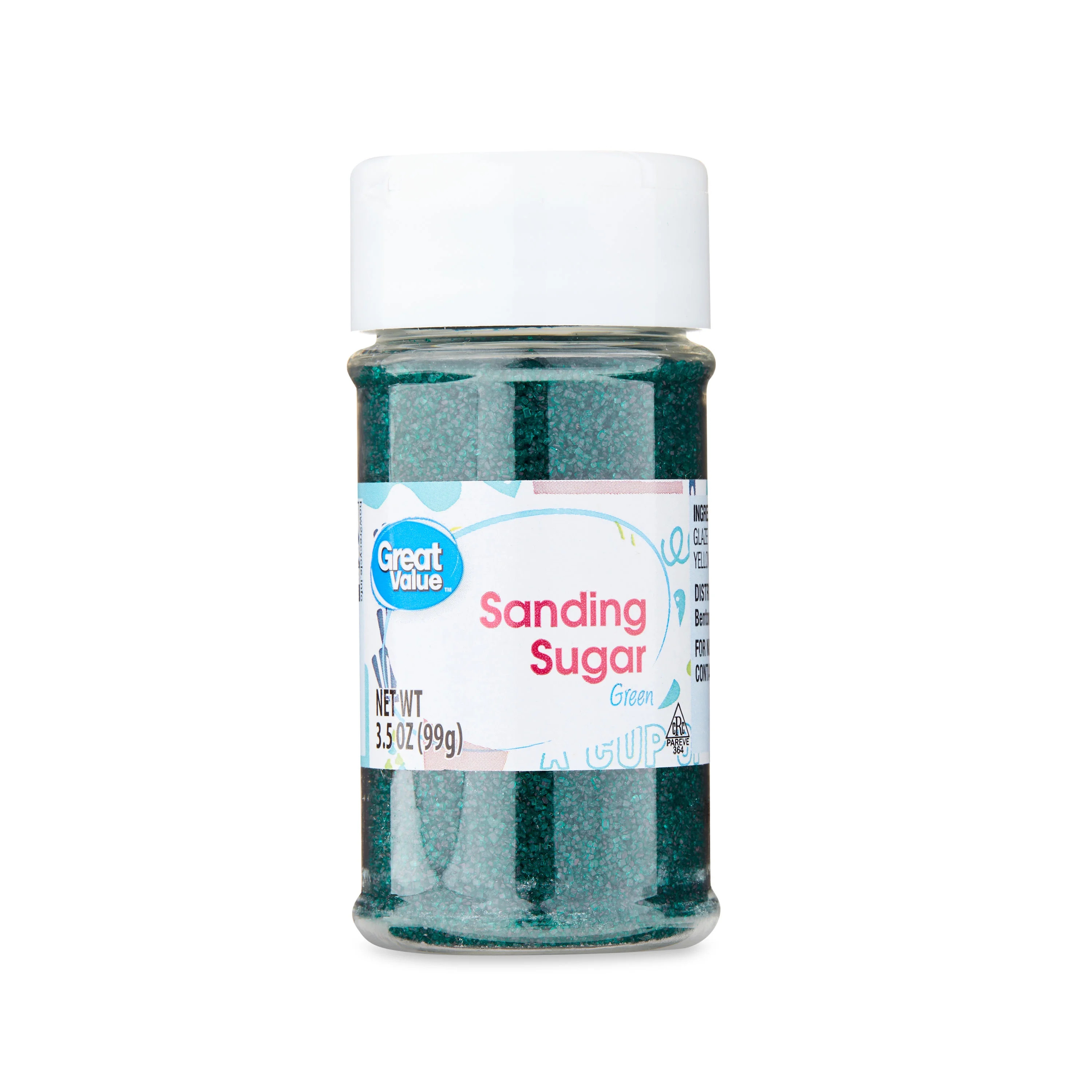 Great Value Dark Green Sanding Sugar, 3.5 oz | Walmart (US)