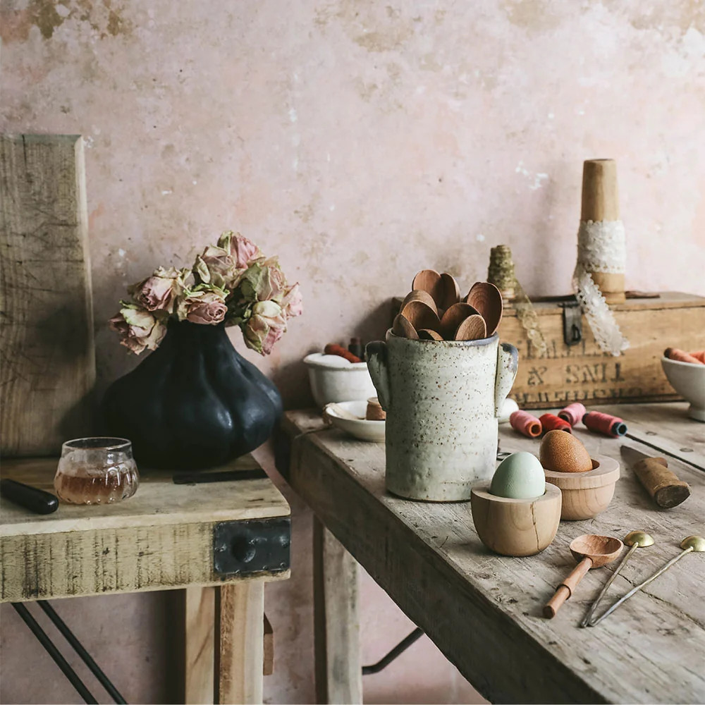 Stoneware Utensil Crock | Roan Iris