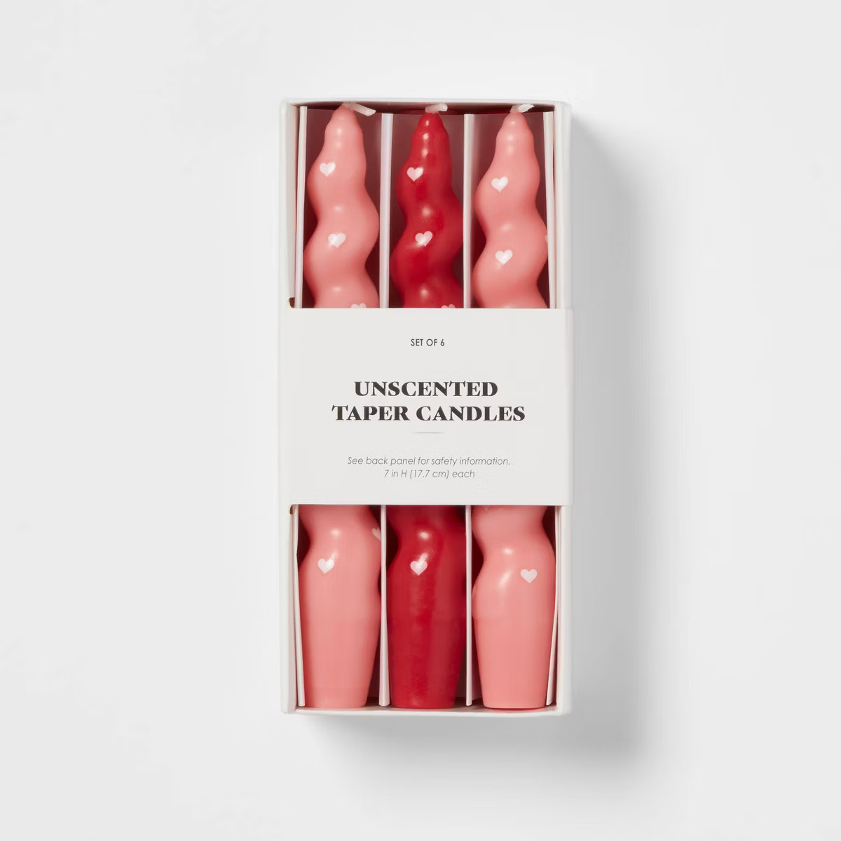 6pk Taper Candle Set Red and Pink - Room Essentials™ | Target