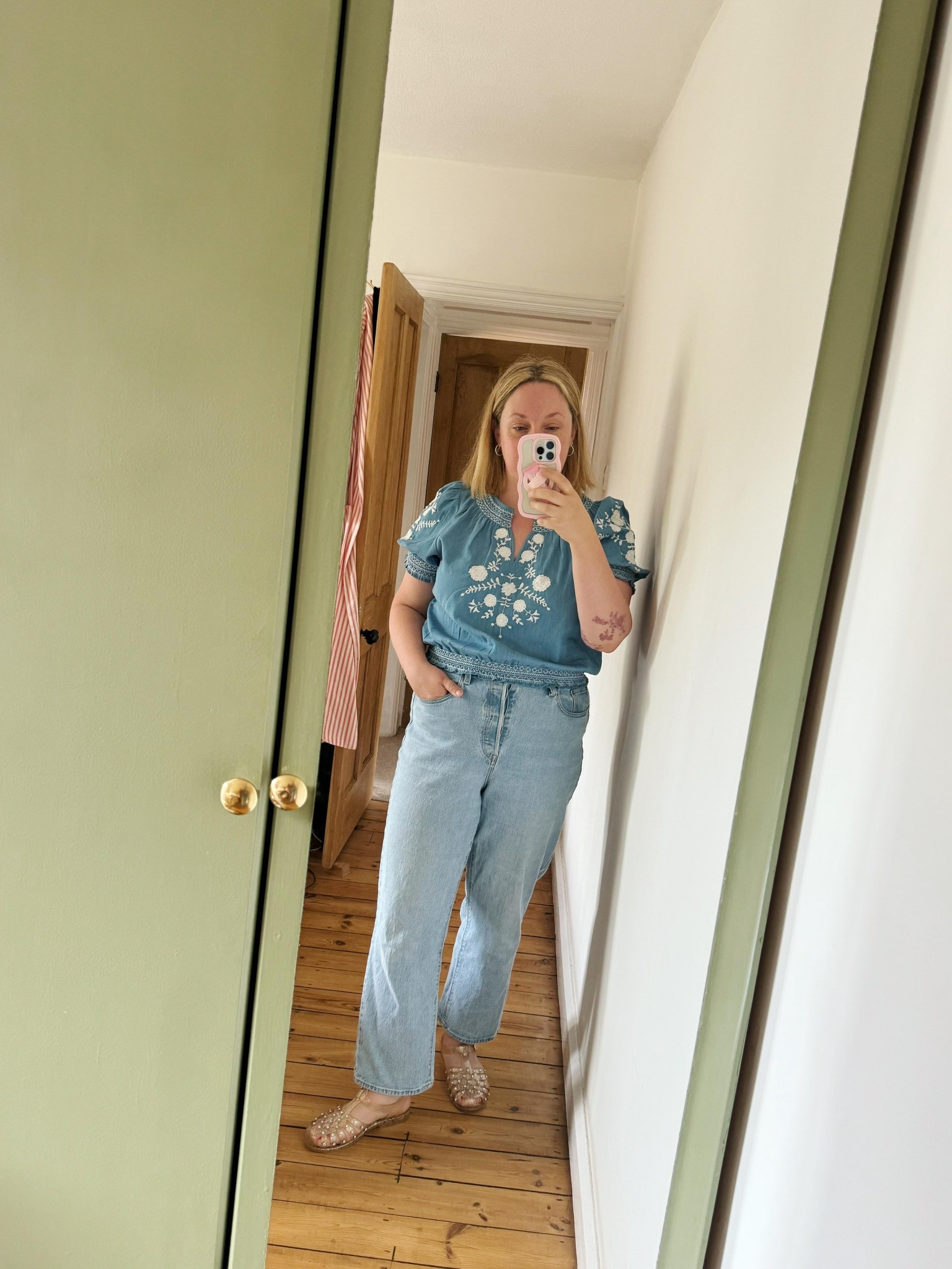 Denim hues and jelly shoes!

#LTKuk #LTKshoes #LTKmidsize