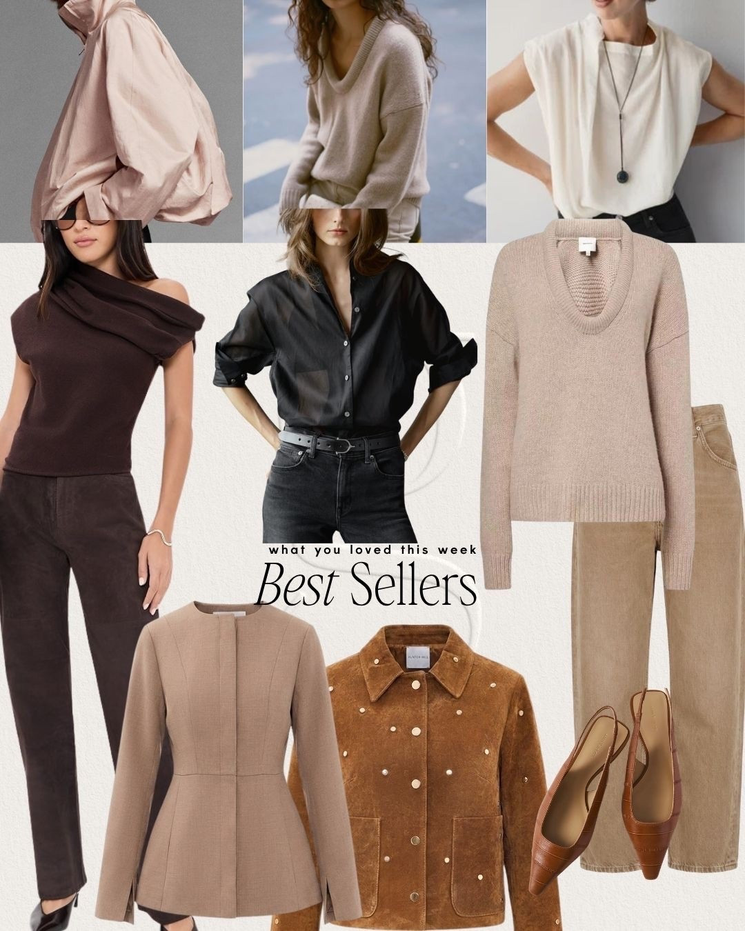 Best sellers for the week! Suede jacket, fall outfit, tan blazer, brown jeans, suede pants

#LTKgrwm #LTKootd #LTKNYFW