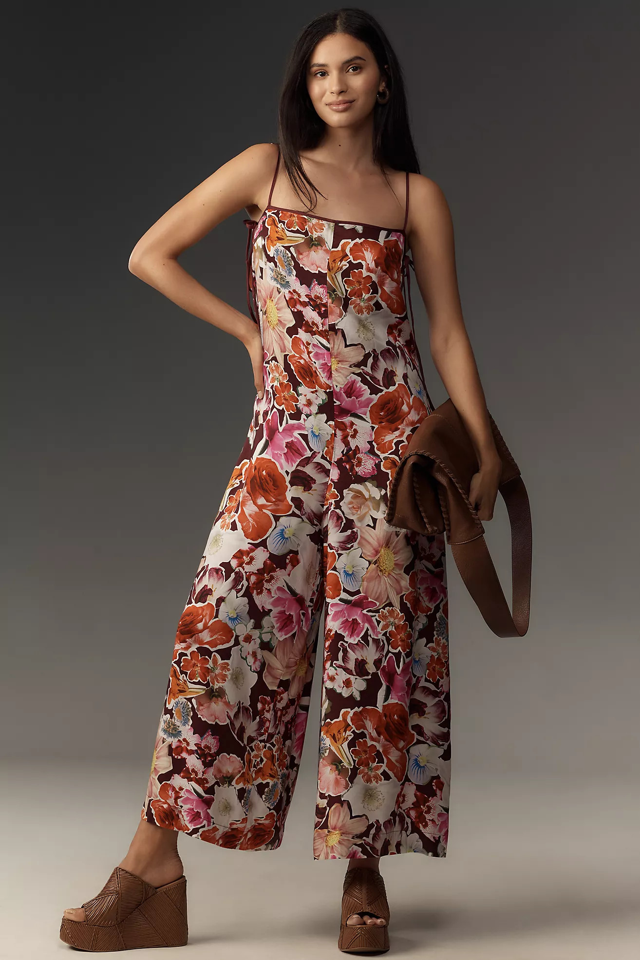 By Anthropologie Printed Wide-Leg Jumpsuit | Anthropologie (US)