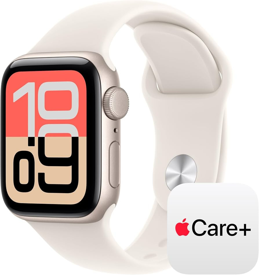 Apple Watch SE 3 [GPS 40mm] Smartwatch with Starlight Aluminium Case with Starlight Sport Band - ... | Amazon (US)