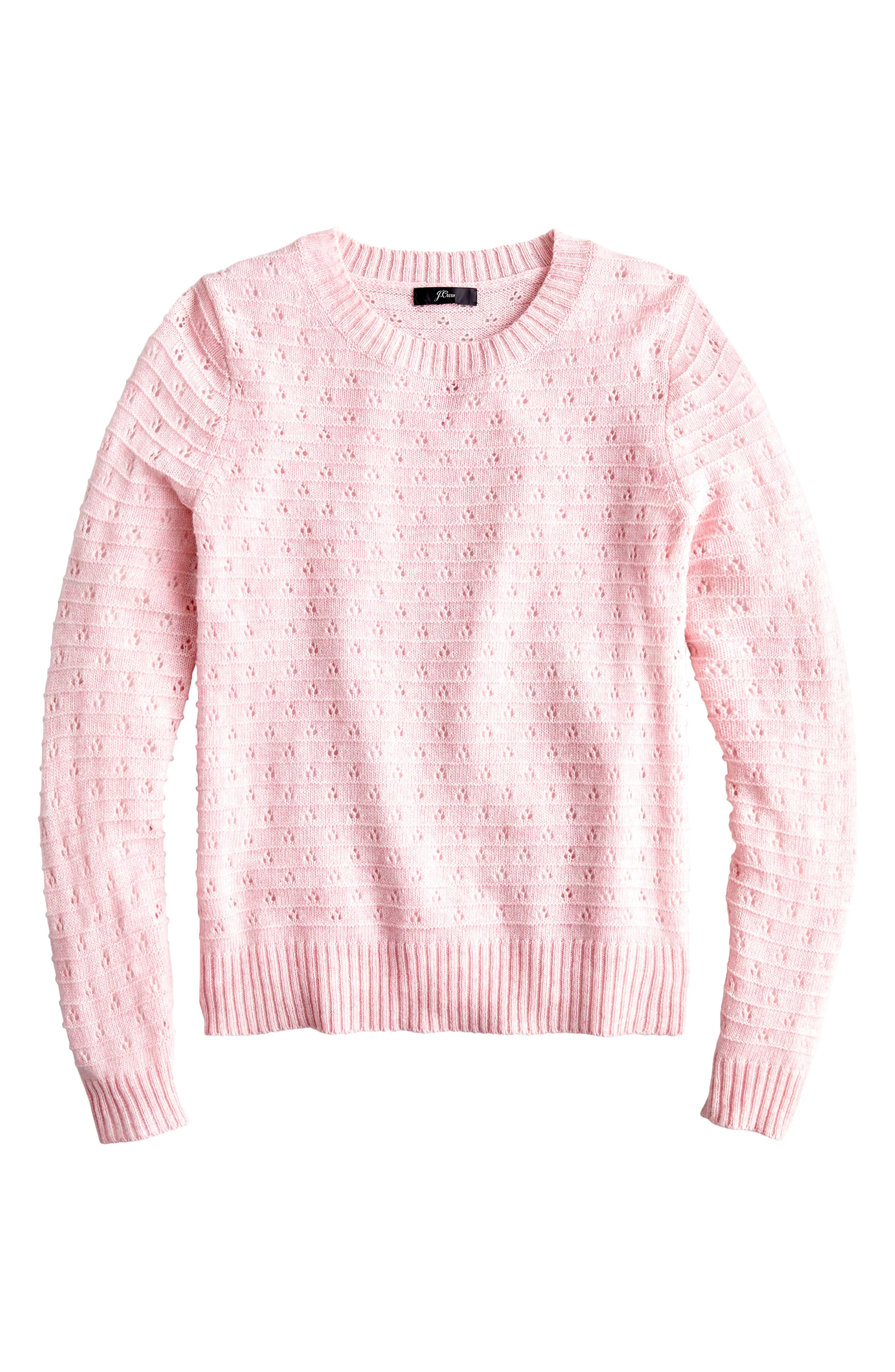Pointelle Crewneck Sweater | Nordstrom