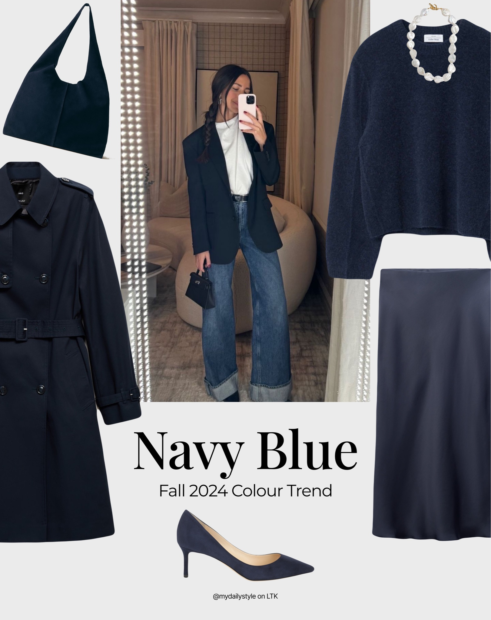 Navy blue is a gorgeous deep shade. No wonder, it has become a wardrobe 2024 staple. And here is my navy blue selection from different brands to add to your fall looks. 

Check out more styling ideas in my profile. 

Tags: navy blue, deep blue, azul marino, fall style, pre-fall, autumn style, fall outfit, autumn outfit, fall fashion, autumn fashion, easy styling, simple everyday look, chic & basic outfit, Parisian look, casual outfit, capsule wardrobe, office look, brunch style, high street.

#LTKbag #LTKautumn #LTKstyletip