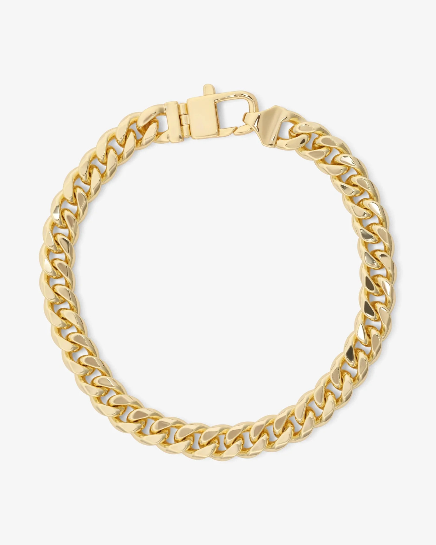 Julian Cuban Chain Bracelet 6.8mm - Gold | Melinda Maria Jewelry