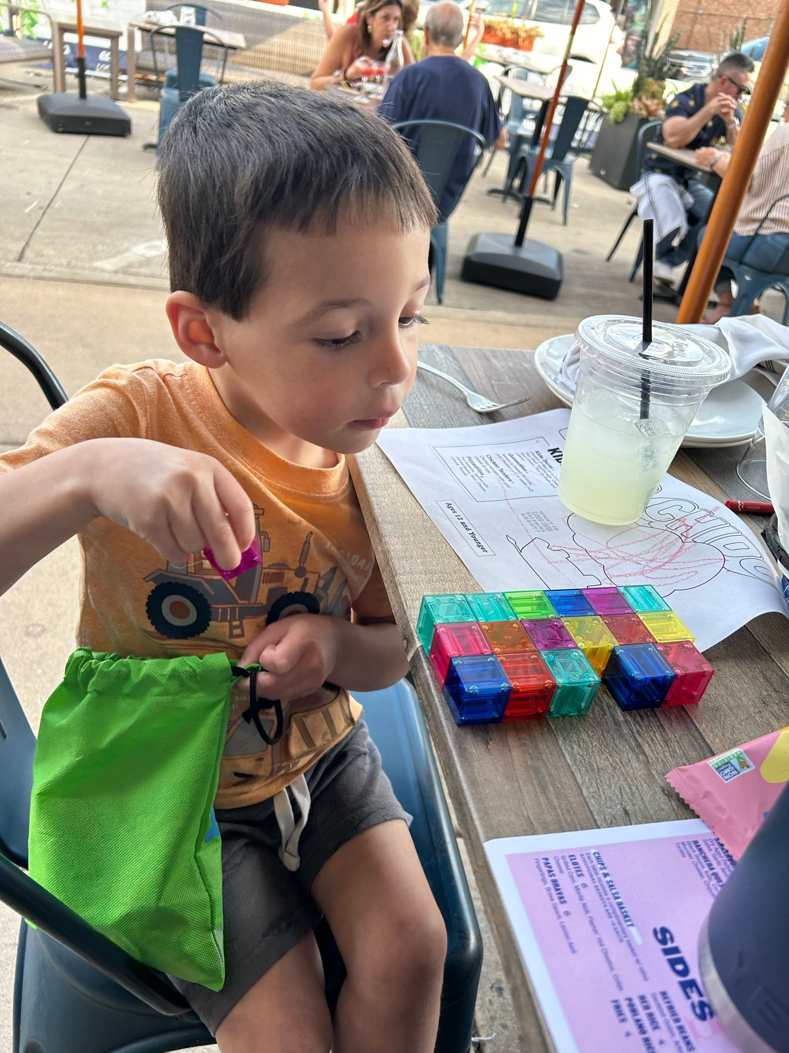 These magnetic blocks are another great on the go toy. They come with a little travel bag and are so easy to throw into my purse when we’re on the go. Great for restaurants, airplane rides, and having a toy to play with once you’ve traveled to your destination. 

#LTKKids