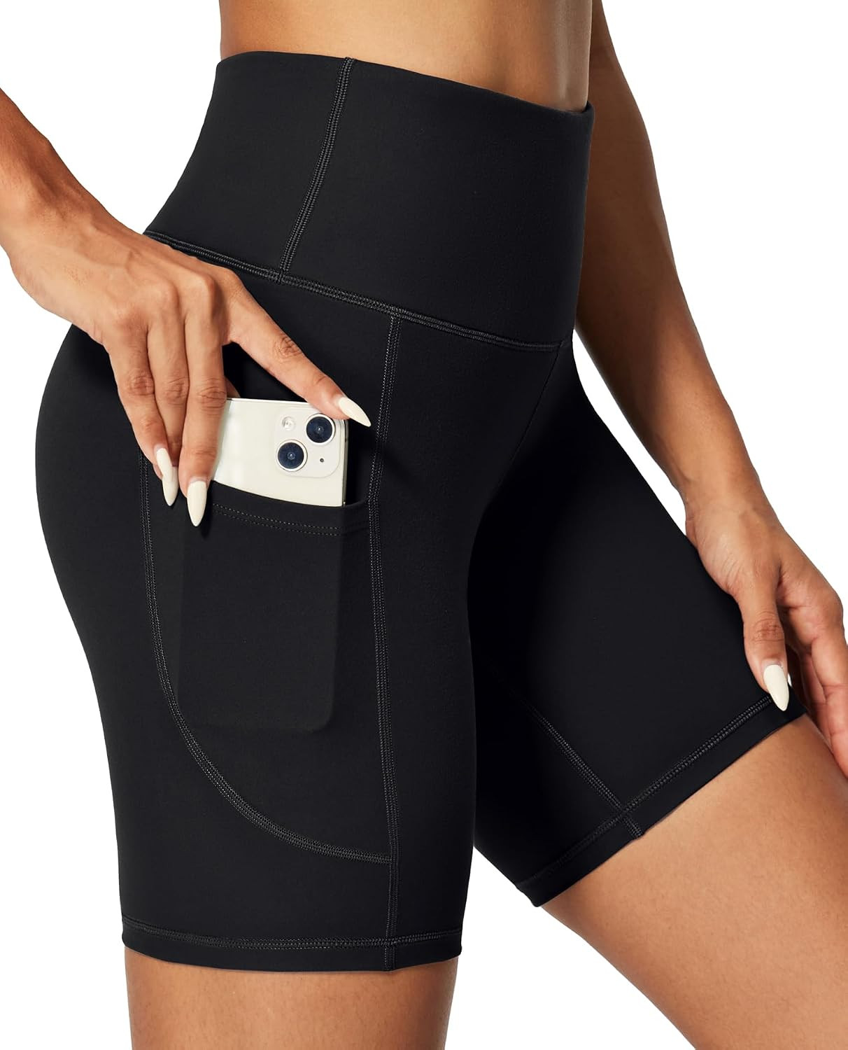 IUGA Biker Shorts Women 6" Tummy Control Workout Yoga Compression Shorts | Amazon (US)