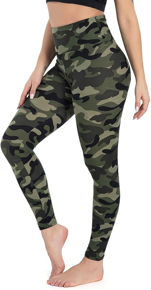 Gayhay High Waisted Leggings for Women - Soft Opaque Slim Tummy Control Printed Pants for Running... | Amazon (US)