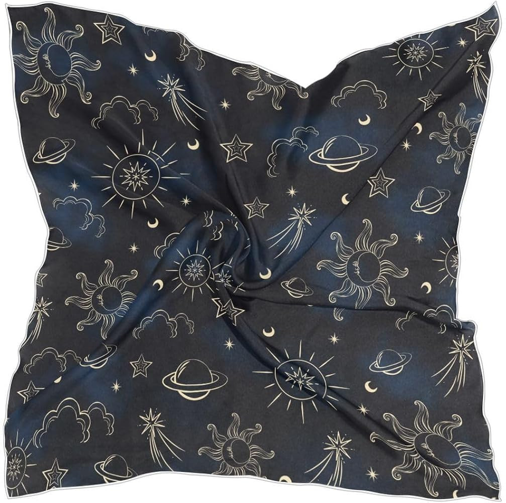 Women's Fashion Silk Scarf Square Satin Headscarf Neck Scarf Head Hair Wraps | Amazon (US)