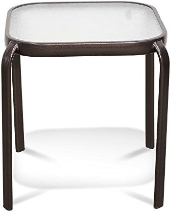 Never Rust Aluminum Outdoor End Table in Bronze | Amazon (US)
