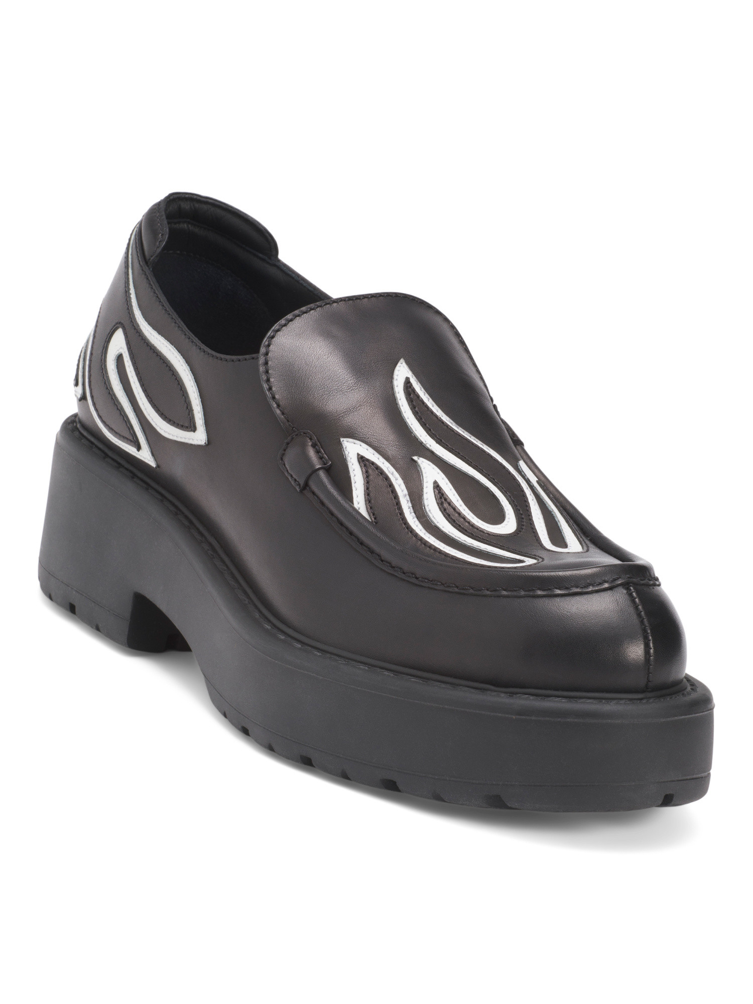 Made In Italy Leather Natural Embroidered Loafers | Women's Shoes | Marshalls | Marshalls