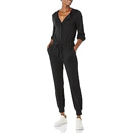 Daily Ritual Women's Supersoft Terry Long-Sleeve V-Neck Wrap Jumpsuit | Amazon (US)
