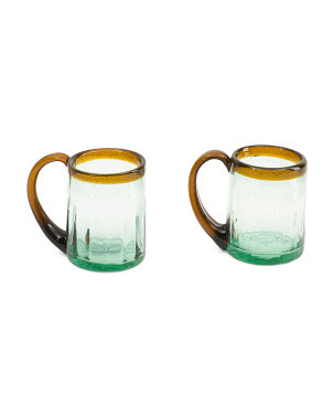 Set Of 2 Handmade Ribbed Beer Mugs | Kitchen & Dining Room | Marshalls | Marshalls