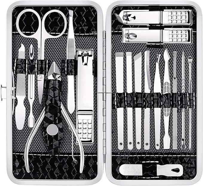 Yougai Nail Clippers Set - 18 Pcs Professional Manicure Pedicure Kit Gifts for Fathers Day Men Wo... | Amazon (US)