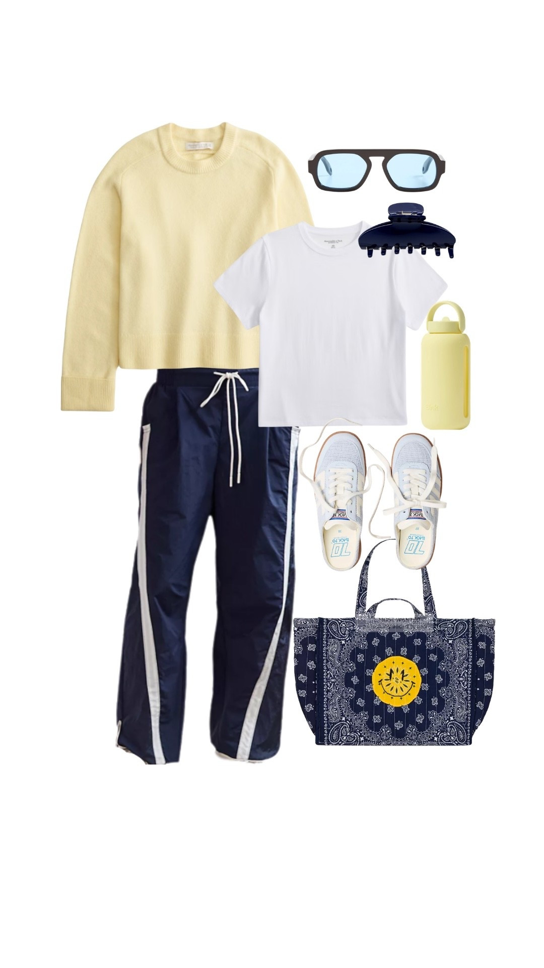 On the go outfit! Love these bottoms with slip on shoes