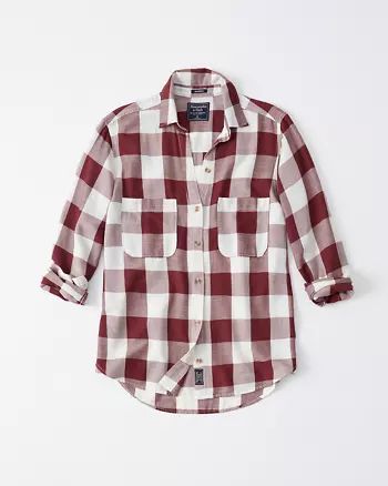 Drapey Button-Up Shirt | Abercrombie & Fitch US & UK