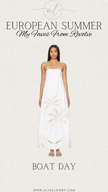 European summer outfit idea for a boat day. Strapless embroidered white dress 

#LTKSeasonal #LTKTravel #LTKStyleTip