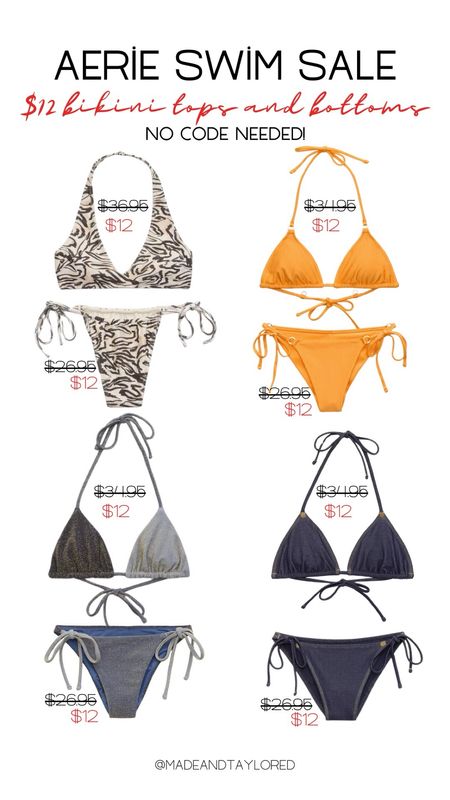 $12 bikini sale at Aerie! Perfect swimsuit for summer 

#LTKSwim #LTKSaleAlert #LTKStyleTip